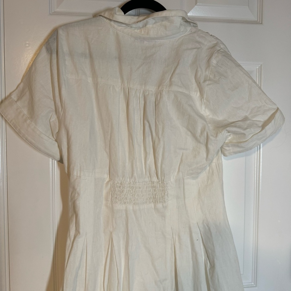 Anthropologie Aureta Studio x Anthropologie Pleated Shirt Dress M - Picture 12 of 12